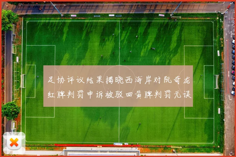 足协评议结果揭晓西海岸对阮奇龙红牌判罚申诉被驳回黄牌判罚无误